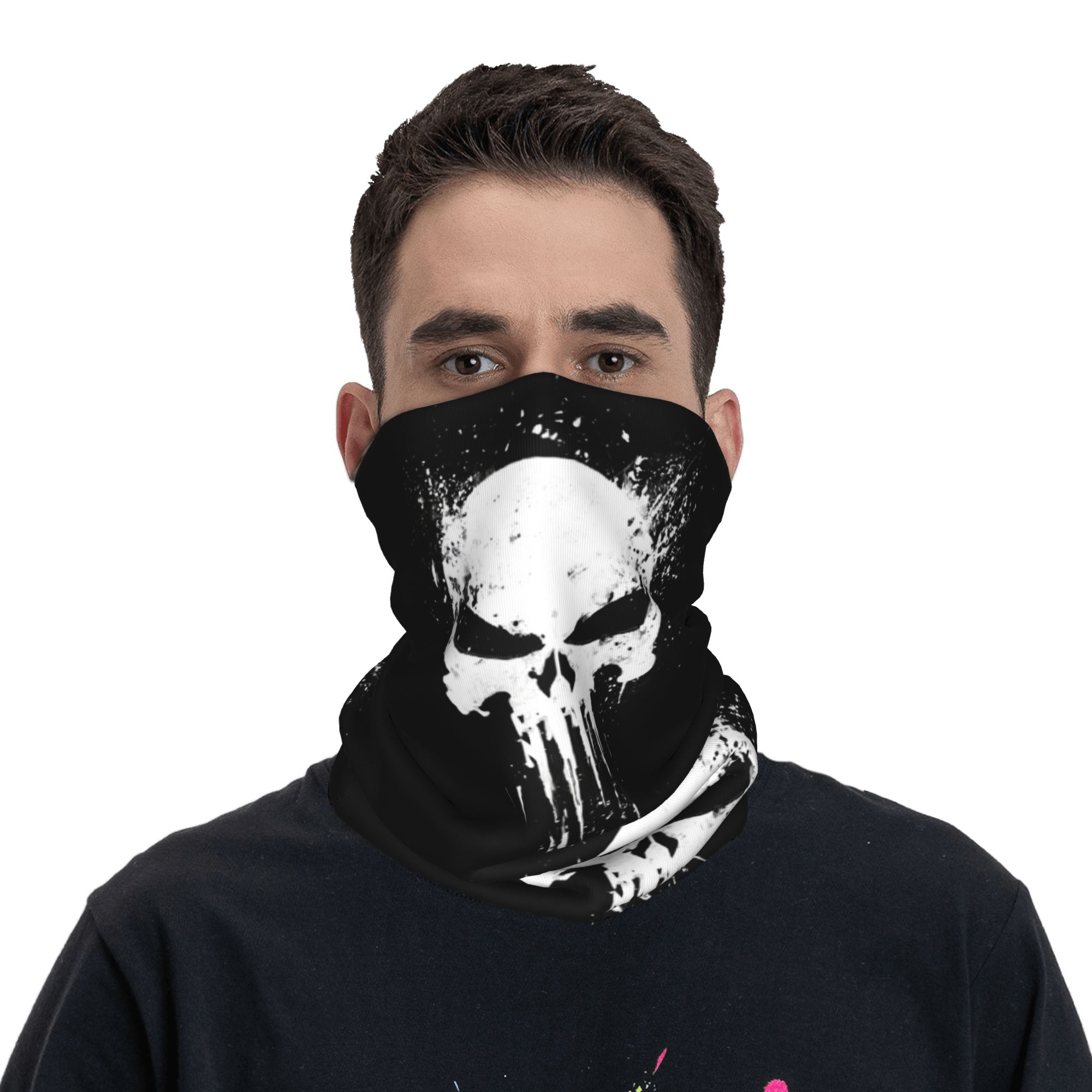 Custom Skeleton Skull Bandana  - Neck Gaiter Fleece avis et prix