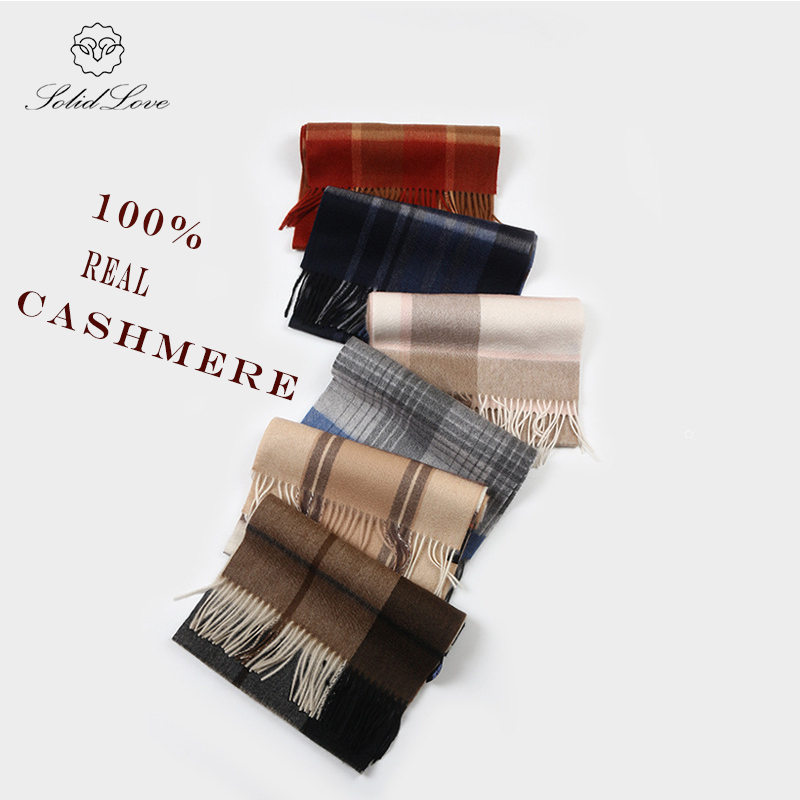 100% Cashmere Scarf   Plaid  W - Wool Scarf Men avis et prix