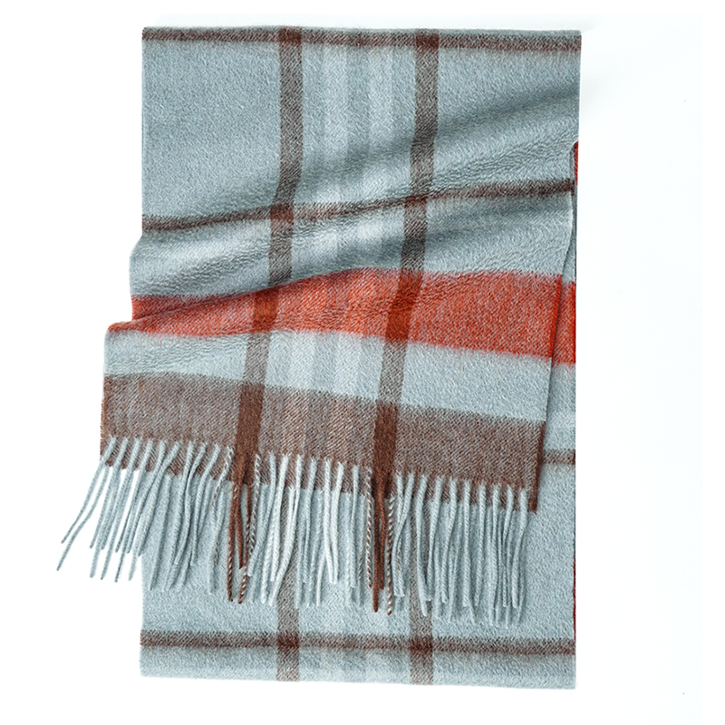 100% Cashmere Scarf   Plaid  W - Wool Scarf Men avis et prix