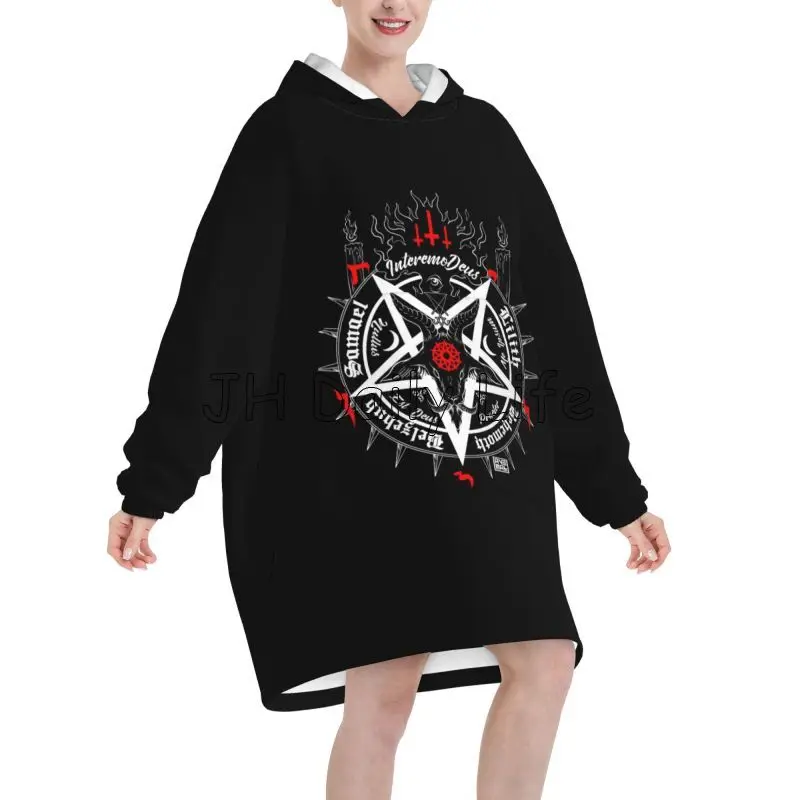 Black Satan Skull Dead Head My - Sherpa Hoodie Fleece avis et prix