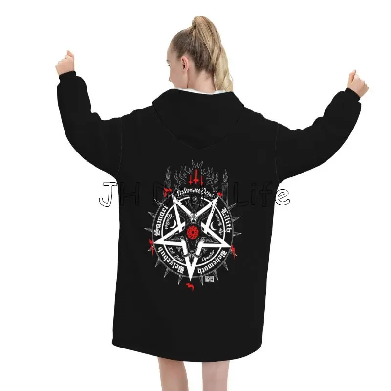 Black Satan Skull Dead Head My - Sherpa Hoodie Fleece avis et prix