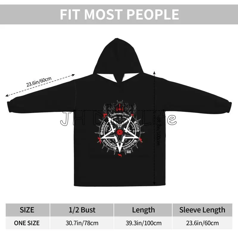 Black Satan Skull Dead Head My - Sherpa Hoodie Fleece avis et prix