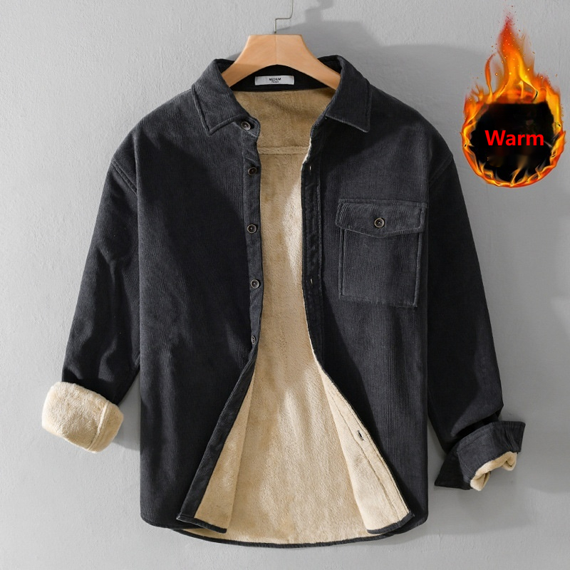 Men's Corduroy Shirt Jacket He - Flannel Shirt Lined avis et prix