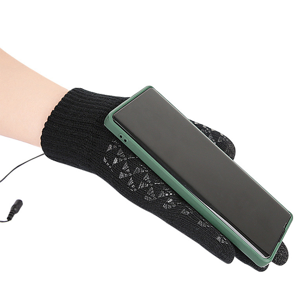 USB Heated Knitted Gloves Full - Touch Screen Gloves avis et prix
