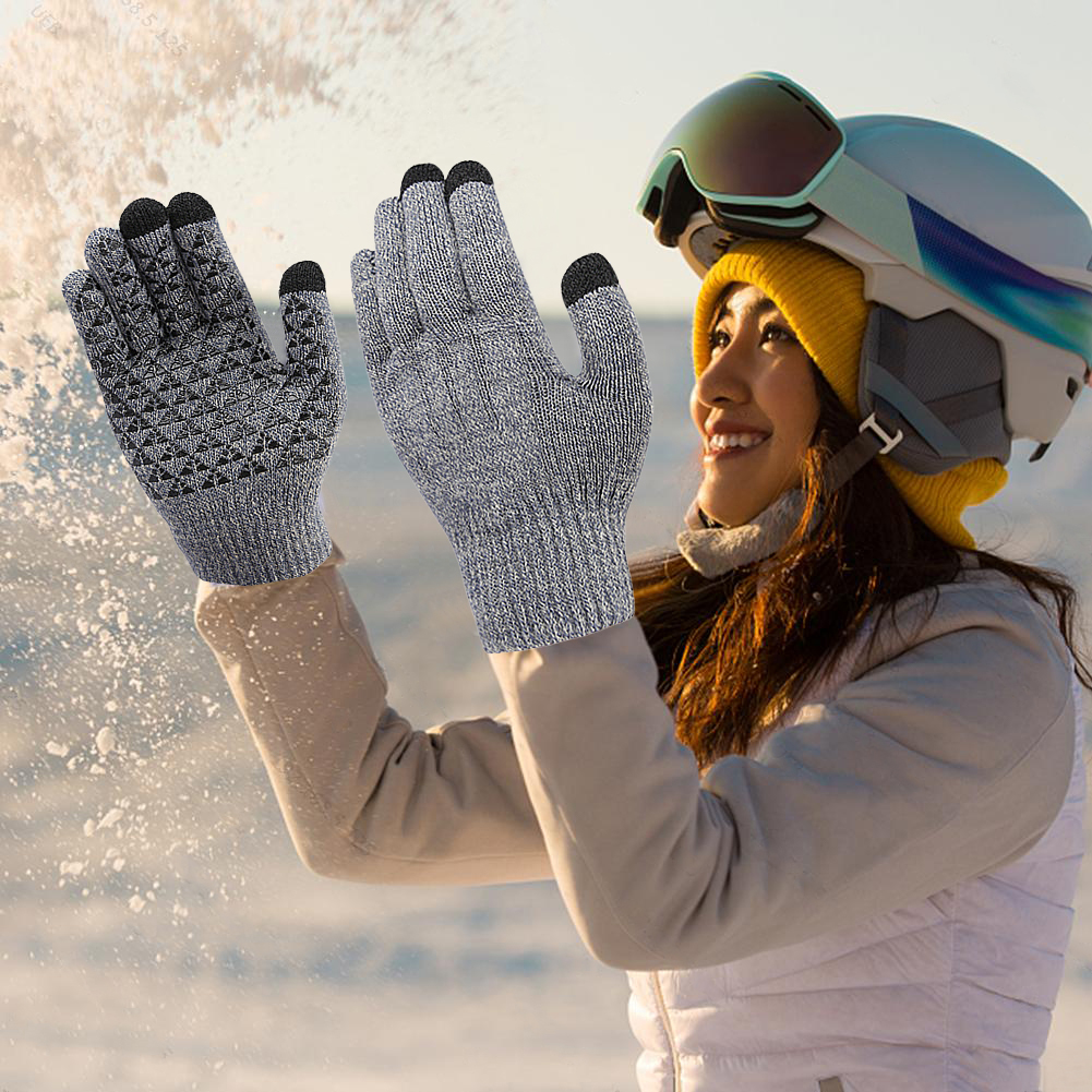 USB Heated Knitted Gloves Full - Touch Screen Gloves avis et prix