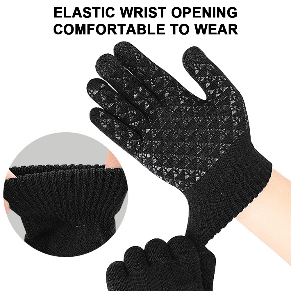 USB Heated Knitted Gloves Full - Touch Screen Gloves avis et prix