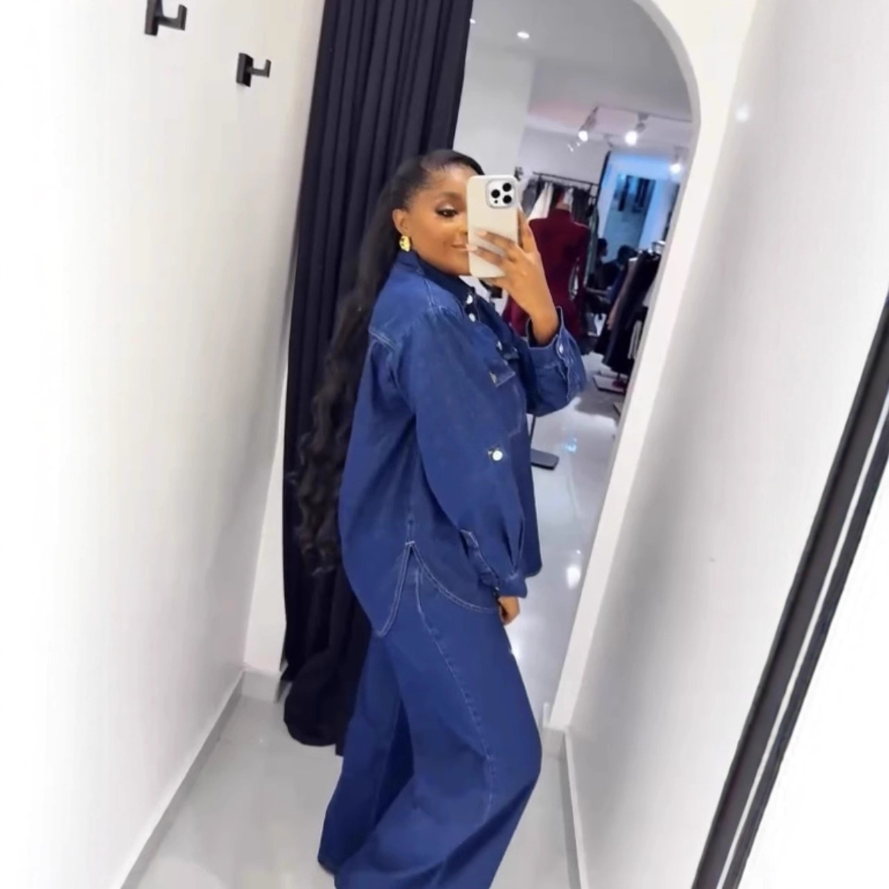 Jeans 2 Piece Sets Women Denim - Down Jacket Packable avis et prix