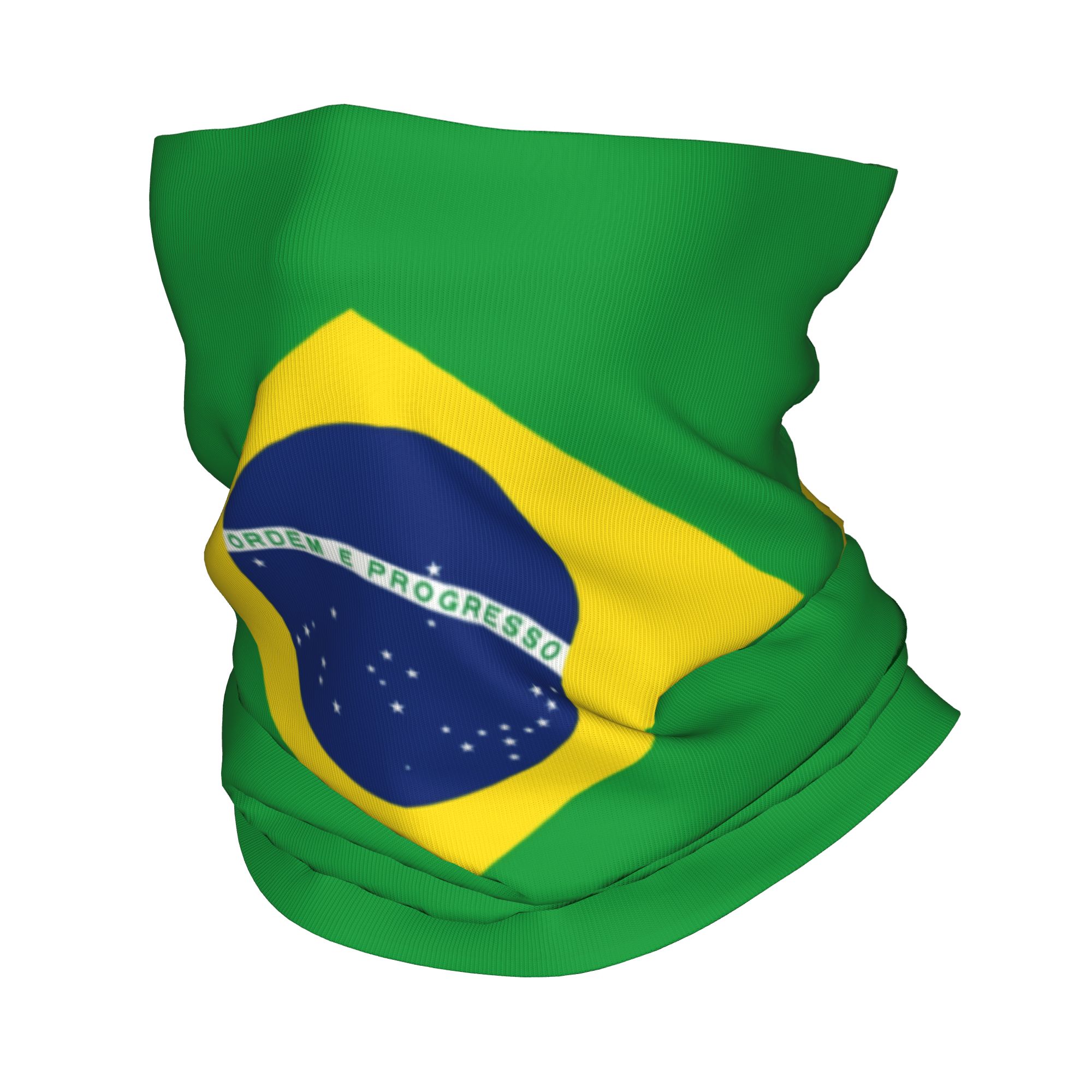 Custom Brazil Flag Bandana Nec - Neck Gaiter Fleece avis et prix