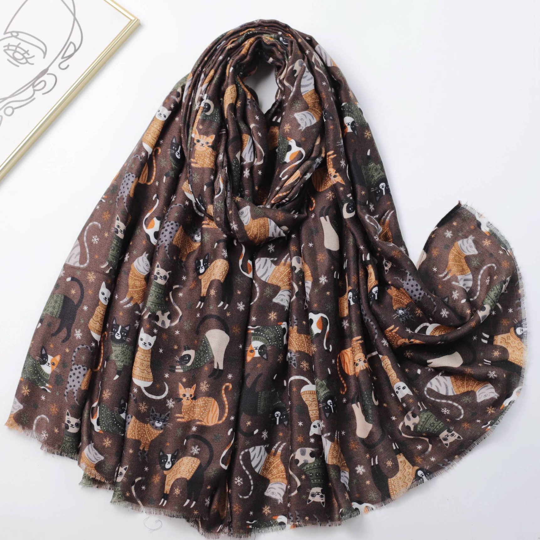 Women's Lovely Cartoon Playful - Shawl Wrap Winter avis et prix