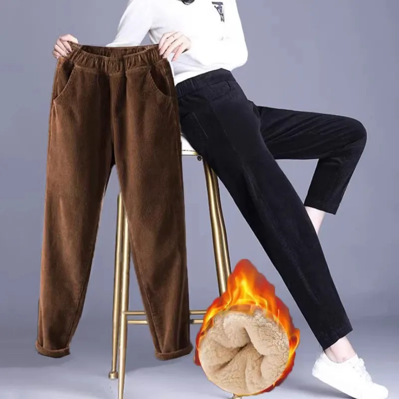 1pcs Women Autumn Winter Plush - Corduroy Pant Warm avis et prix