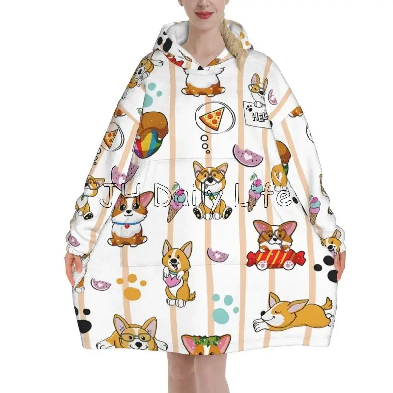 Cute Corgi Dog Wearable Hoodie - Sherpa Hoodie Fleece avis et prix