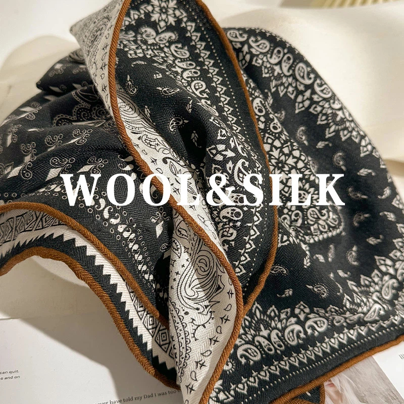 2026 Winter Luxury Designer Sc - Wool Scarf Men avis et prix