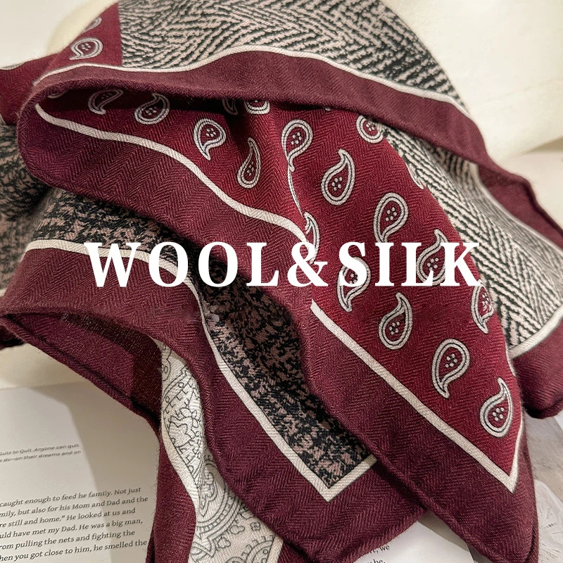 2026 Winter Luxury Designer Sc - Wool Scarf Men avis et prix