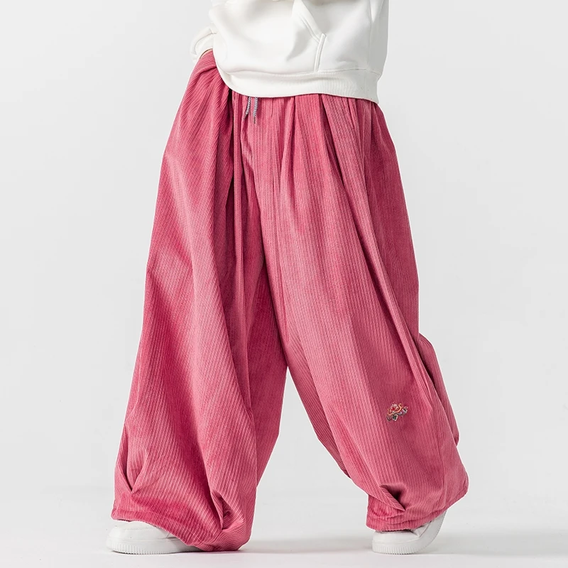 Men Corduroy Wide Leg Pants Me - Corduroy Pant Warm avis et prix