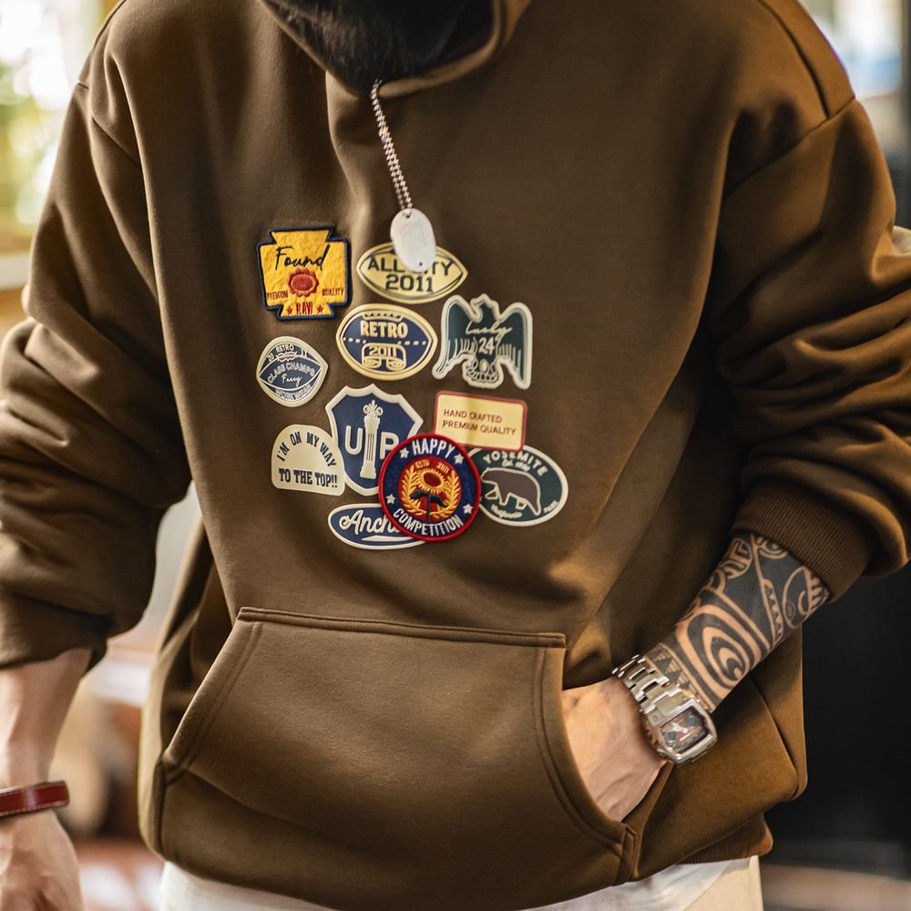 Maden Vintage Men's Embroidere - Sherpa Hoodie Fleece avis et prix