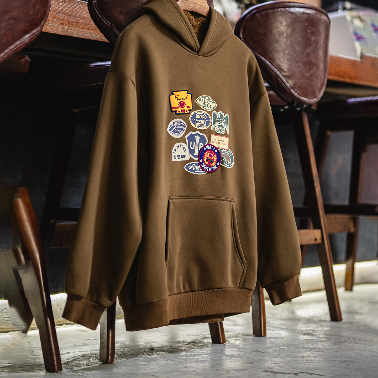 Maden Vintage Men's Embroidere - Sherpa Hoodie Fleece avis et prix