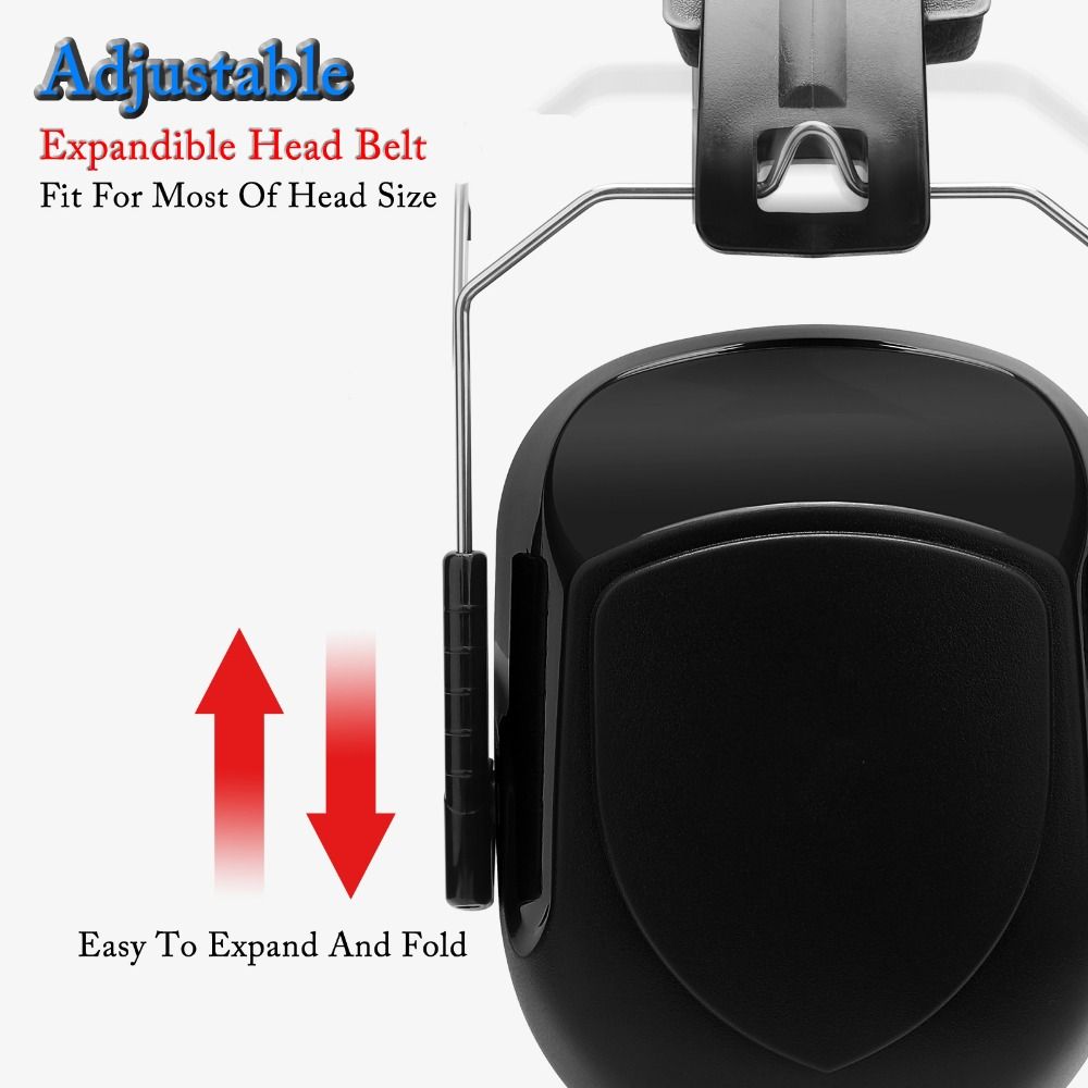 SNR-34dB Adjustable Head Earmu - Earmuffs Foldable avis et prix