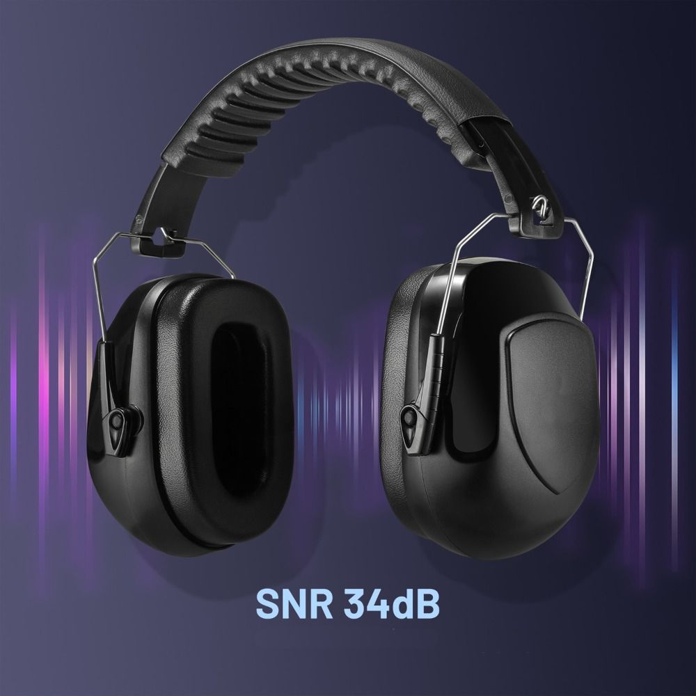SNR-34dB Adjustable Head Earmu - Earmuffs Foldable avis et prix