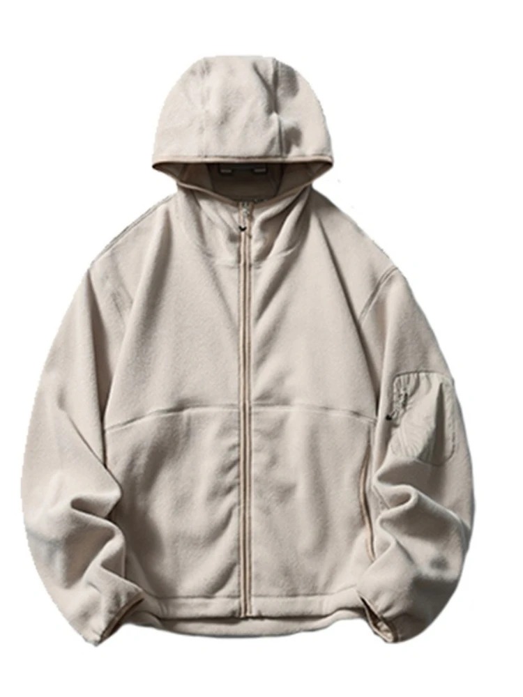 Mens Hoodie Autumn Winter Cott - Sherpa Hoodie Fleece avis et prix