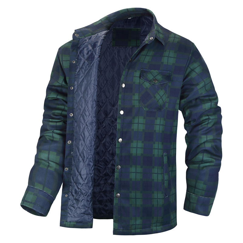 Winter Plaid Shirts For Mens T - Flannel Shirt Lined avis et prix