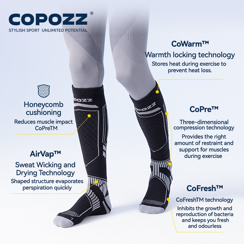 COPOZZ New Winter Ski Socks Me - Thermal Sock Wool avis et prix
