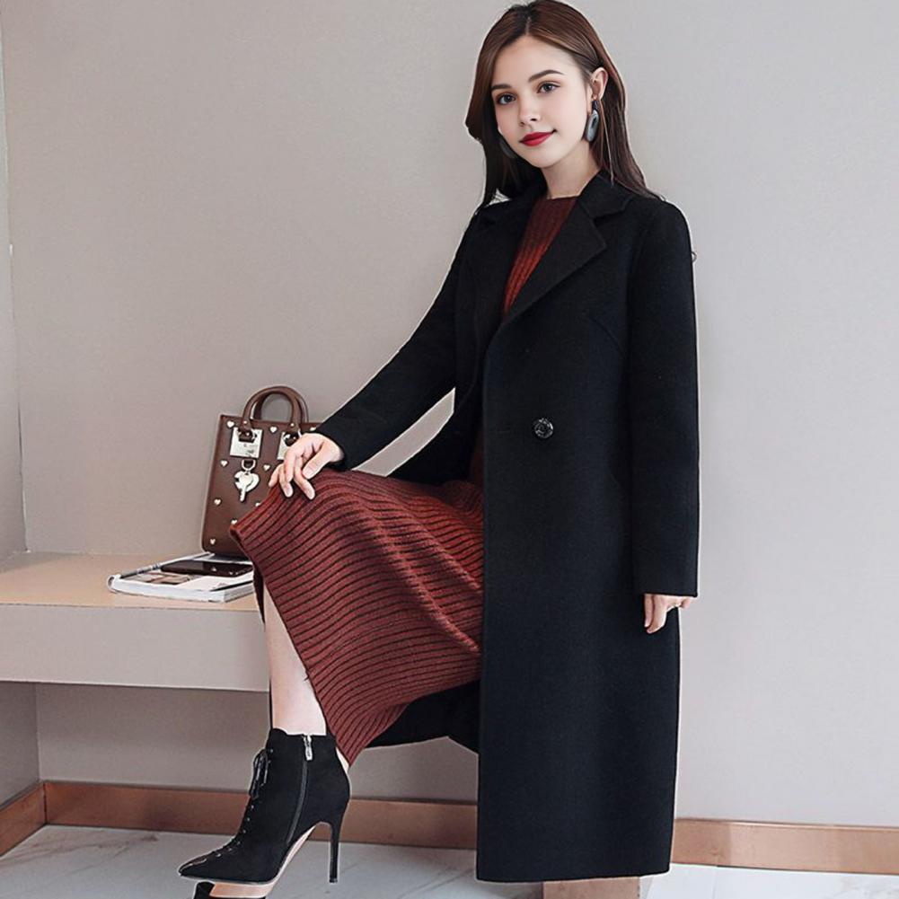 2025 Elegant Women Woolen Coat - Wool Coat Peacoat avis et prix