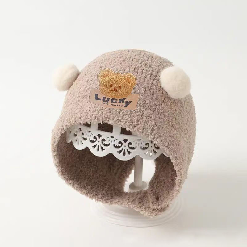 Cute Bear Baby Ear Protection  - Knit Beanie Hat Warm avis et prix