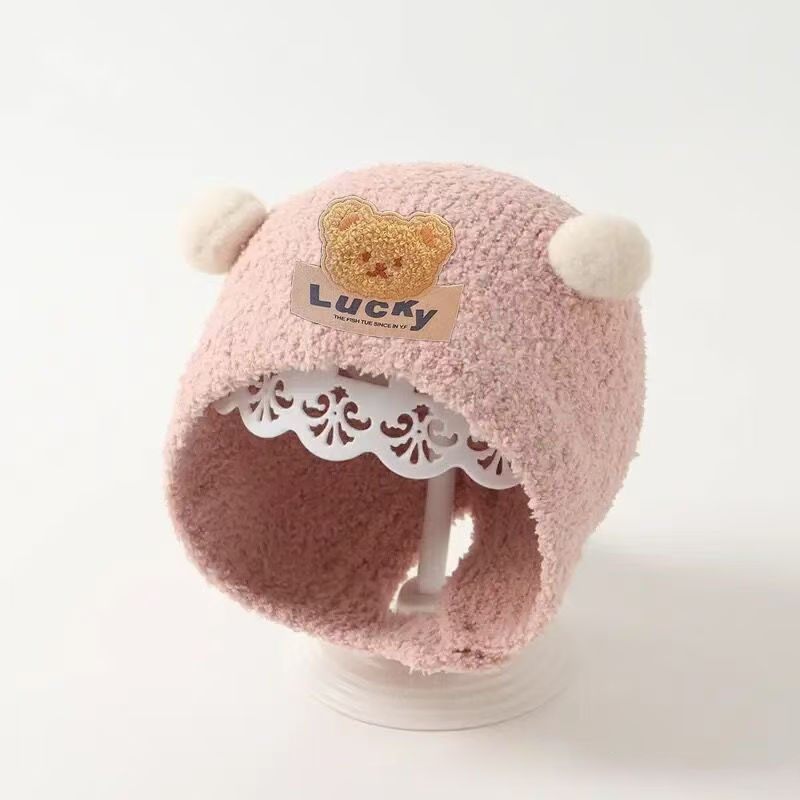 Cute Bear Baby Ear Protection  - Knit Beanie Hat Warm avis et prix