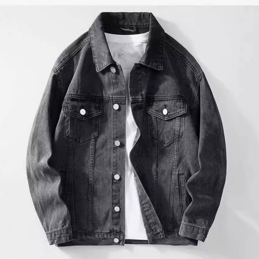 Denim Jacket Men  Single Breas - Down Jacket Packable avis et prix