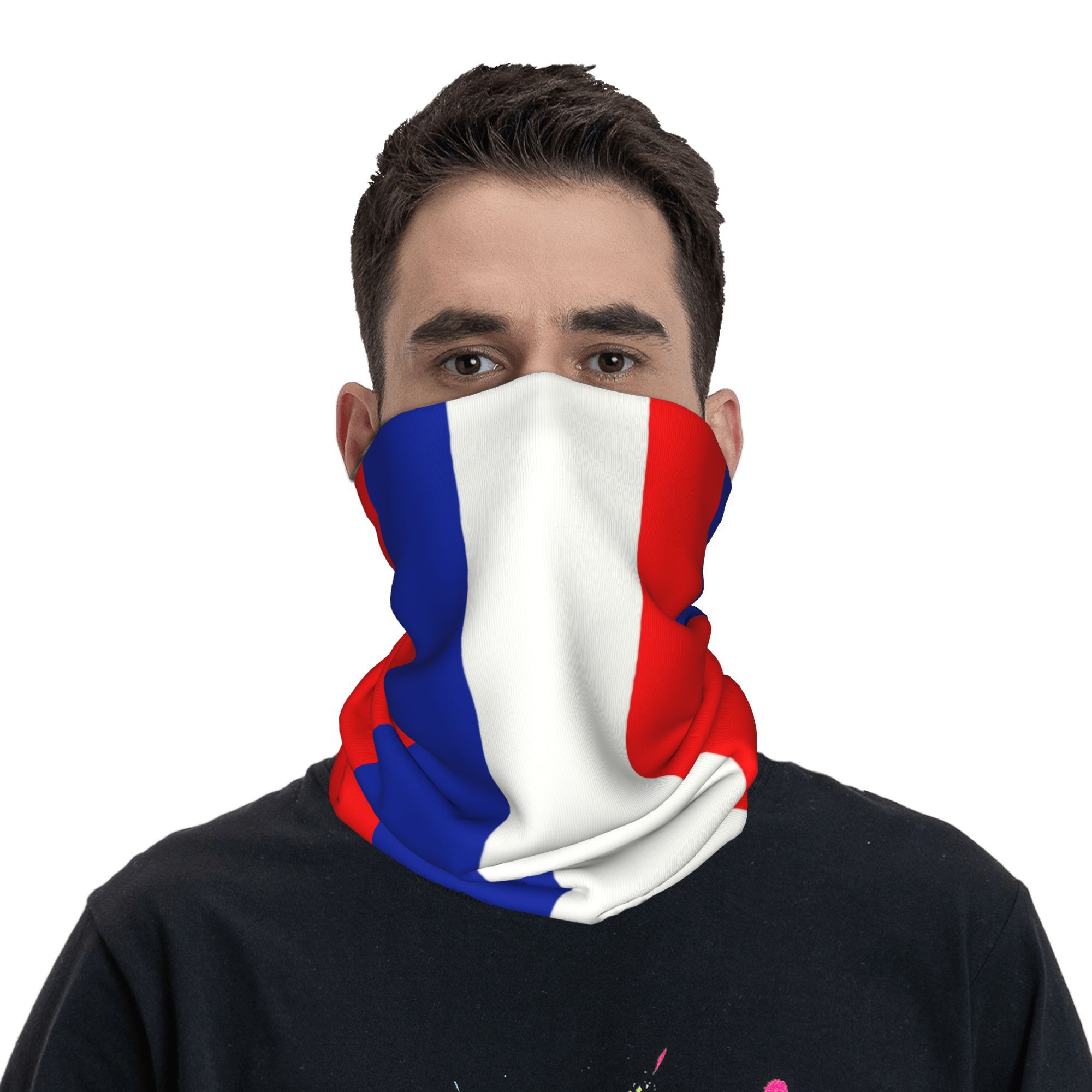 Custom French Flag France Band - Neck Gaiter Fleece avis et prix