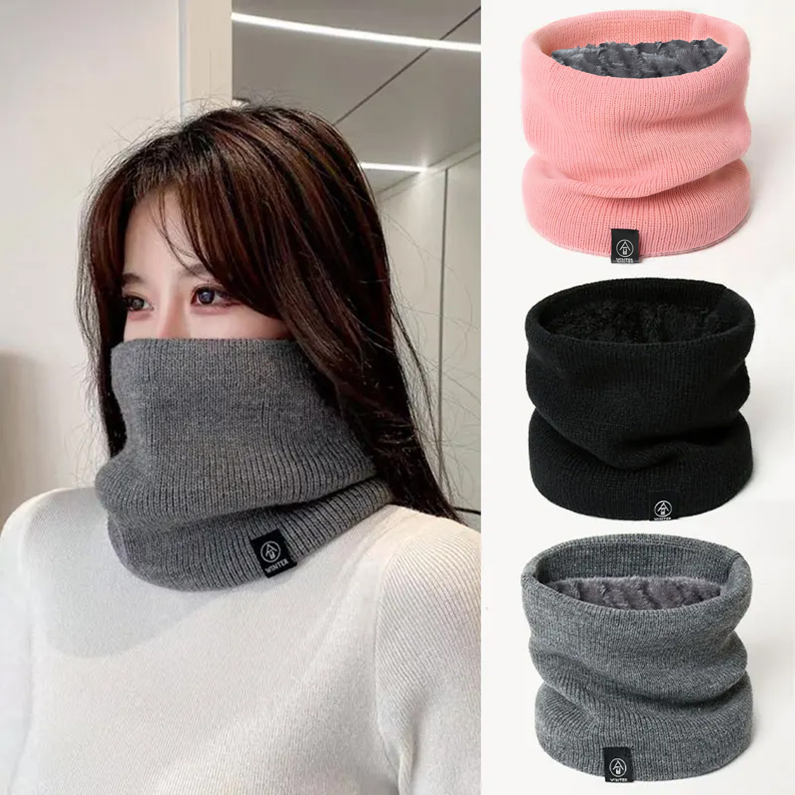 Fashion Women Knitted Scarf So - Wool Scarf Men avis et prix