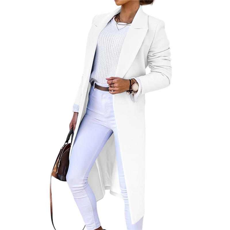 CYCLI-Women Long Wool Coats Fo - Wool Coat Peacoat avis et prix