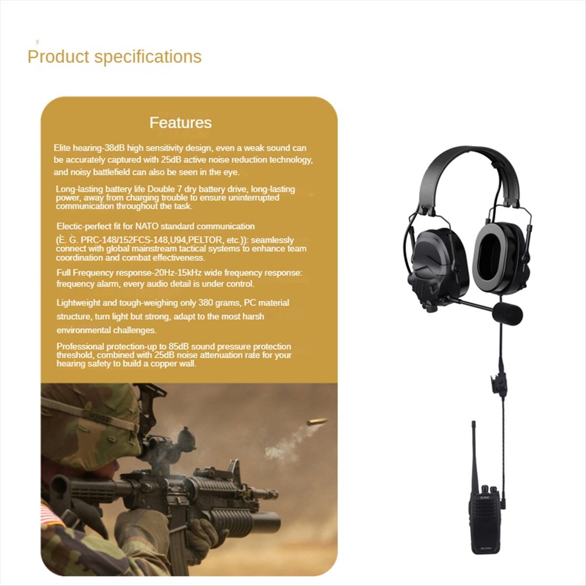 A64I  Headset with Microphone  - Earmuffs Foldable avis et prix
