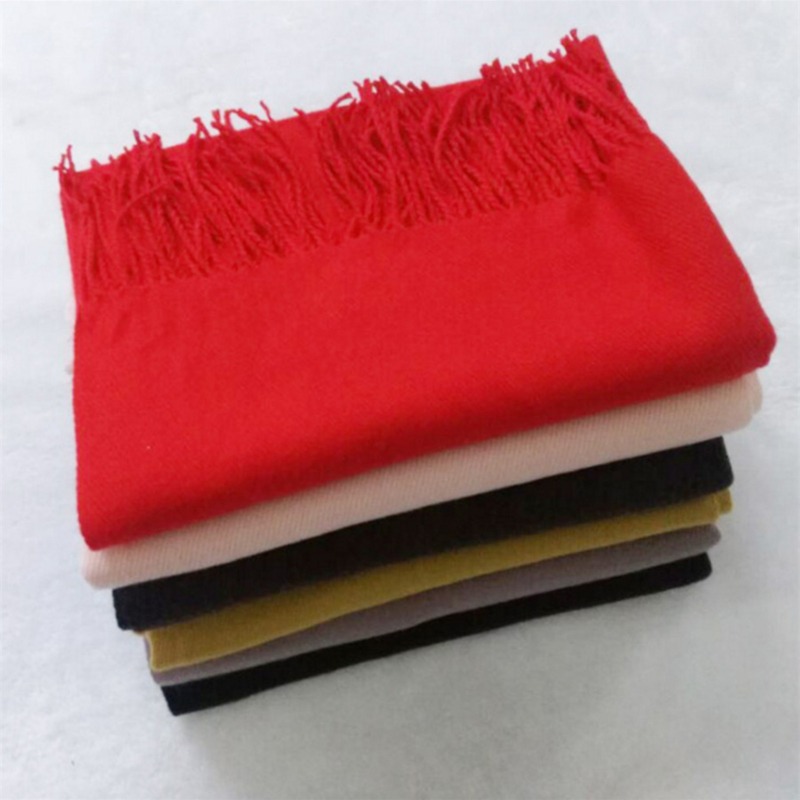 Autumn And Winter Solid Color  - Wool Scarf Men avis et prix