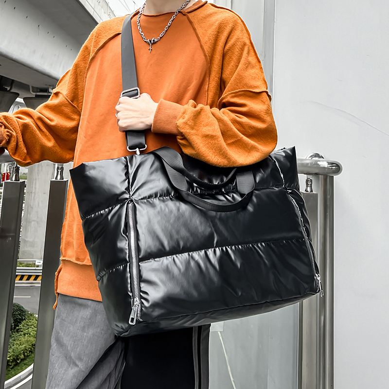 Women Y2k Silver Shoulder Bag  - Down Jacket Packable avis et prix