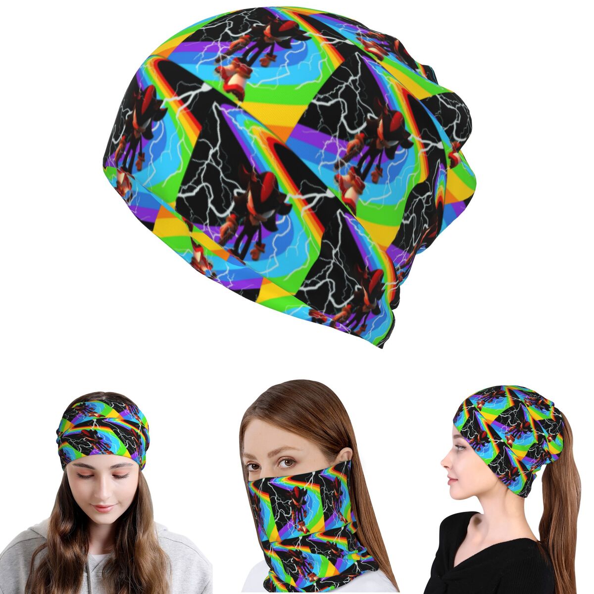 Shadow The Hedgehog Bandana Ne - Knit Beanie Hat Warm avis et prix