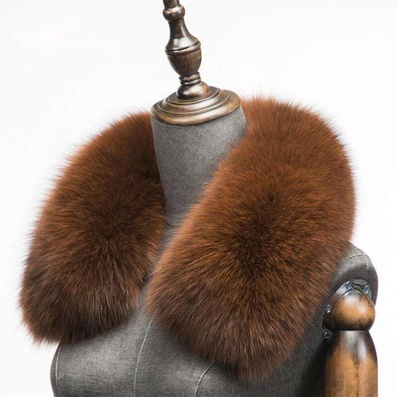 Winter Natural Fox Fur Scarf S - Shawl Wrap Winter avis et prix