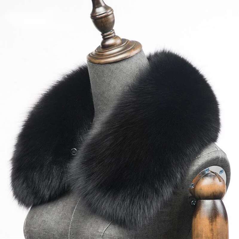 Winter Natural Fox Fur Scarf S - Shawl Wrap Winter avis et prix