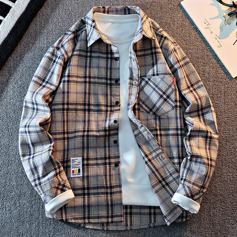 2025 New Arrival Mens Plaid Sh - Flannel Shirt Lined avis et prix