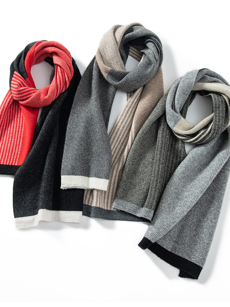 MELILAMB New Winter Men's 100% - Wool Scarf Men avis et prix