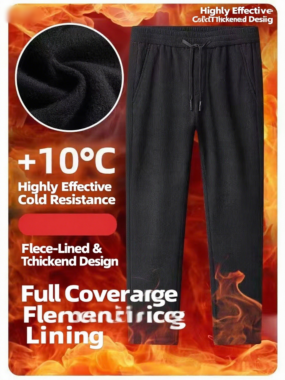 Black gray men's corduroy and  - Corduroy Pant Warm avis et prix