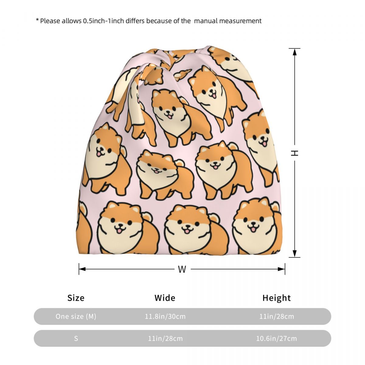 Pomeranian Bandana Neck Gaiter - Knit Beanie Hat Warm avis et prix