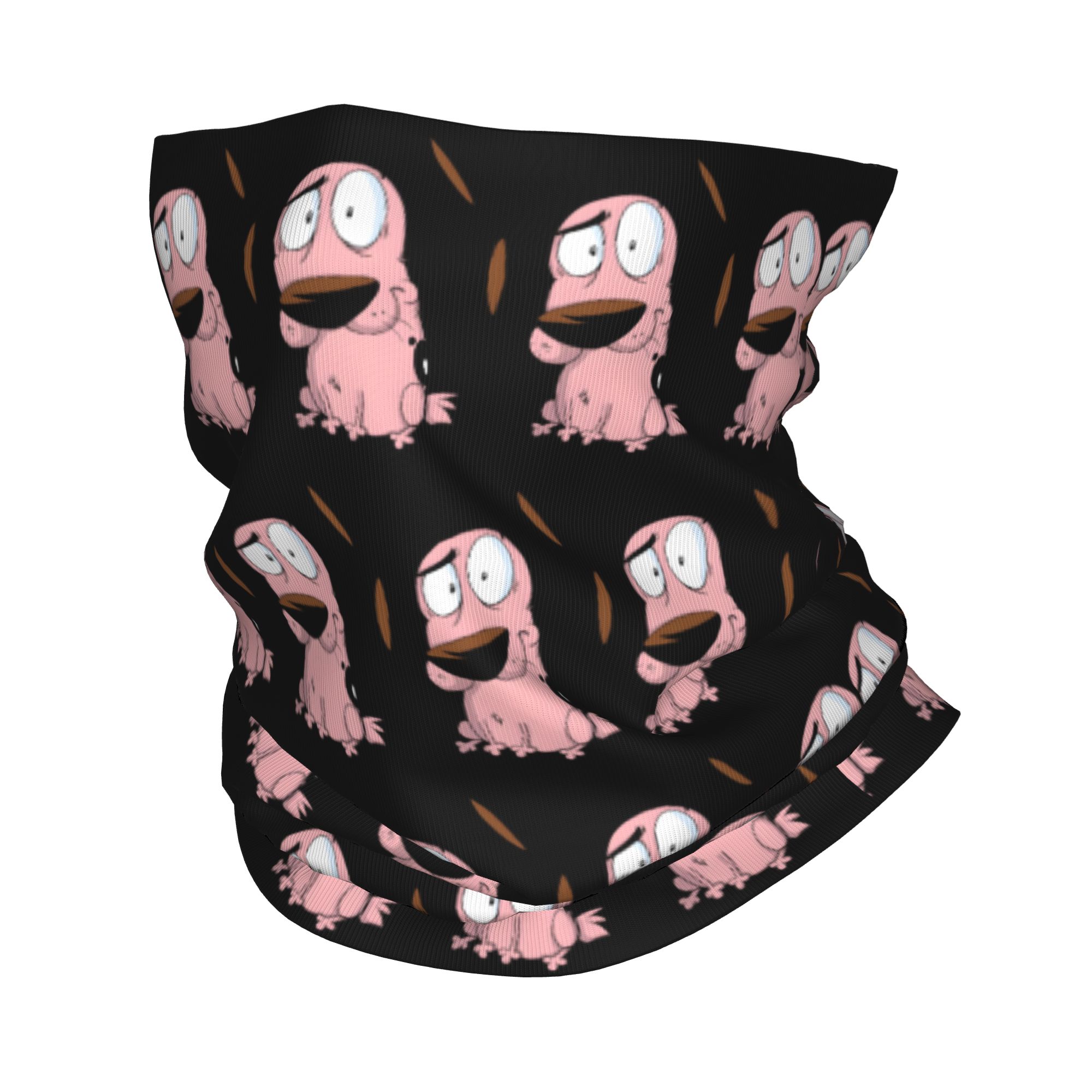 Custom Cartoon Courage Dog Win - Neck Gaiter Fleece avis et prix