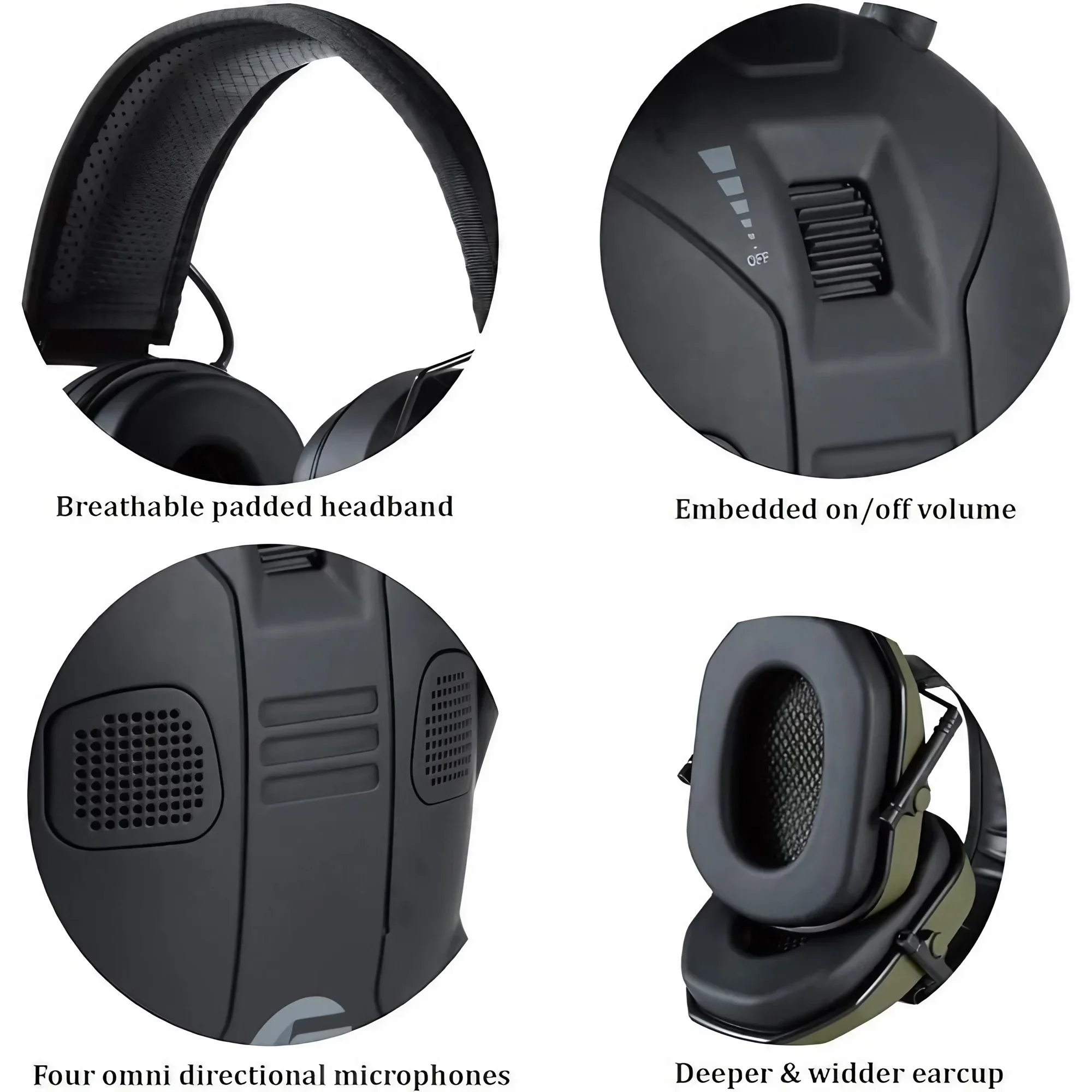 Tactical Foldable Earmuffs 360 - Earmuffs Foldable avis et prix