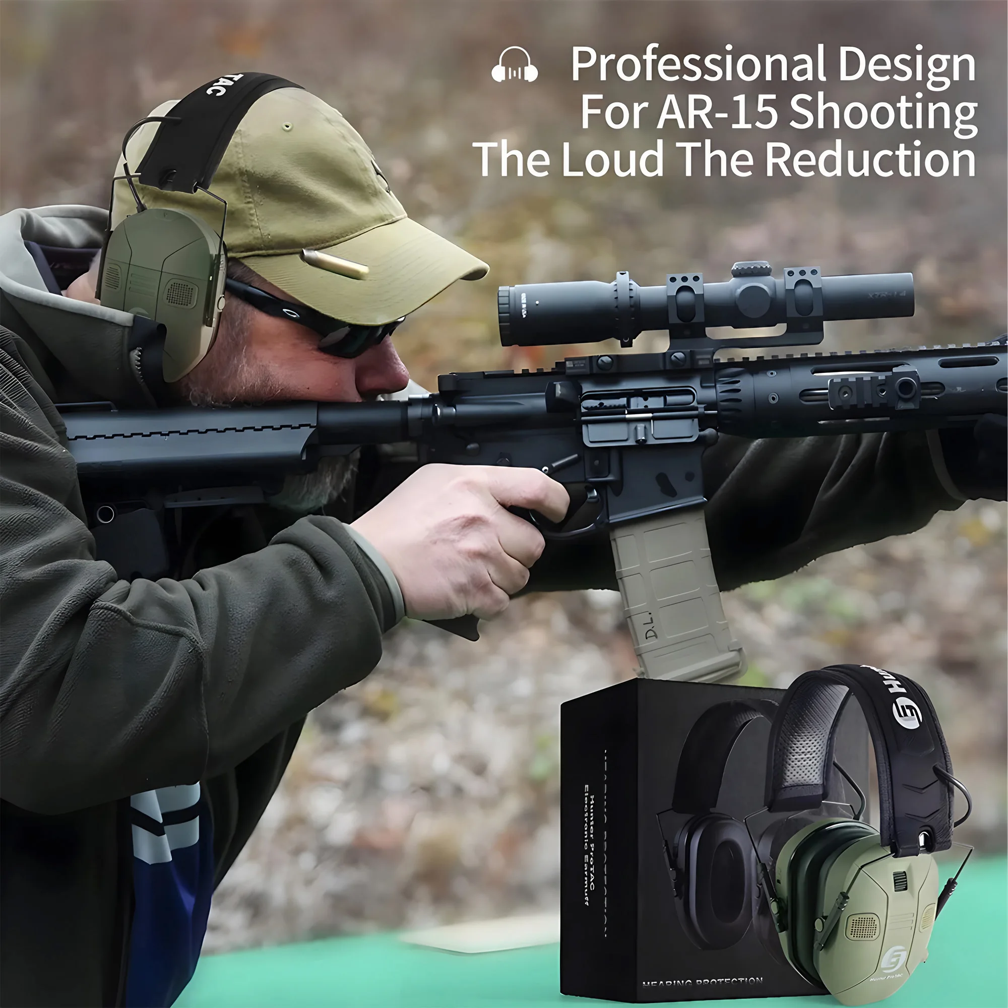 Foldable Tactical Shooting Ear - Earmuffs Foldable avis et prix