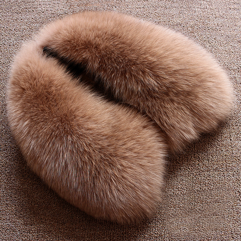 Real wool collar whole fur fox - Wool Scarf Men avis et prix