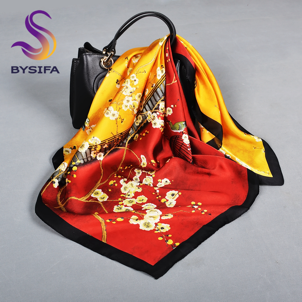 BYSIFA Letters Silk Scarf Shaw - Shawl Wrap Winter avis et prix