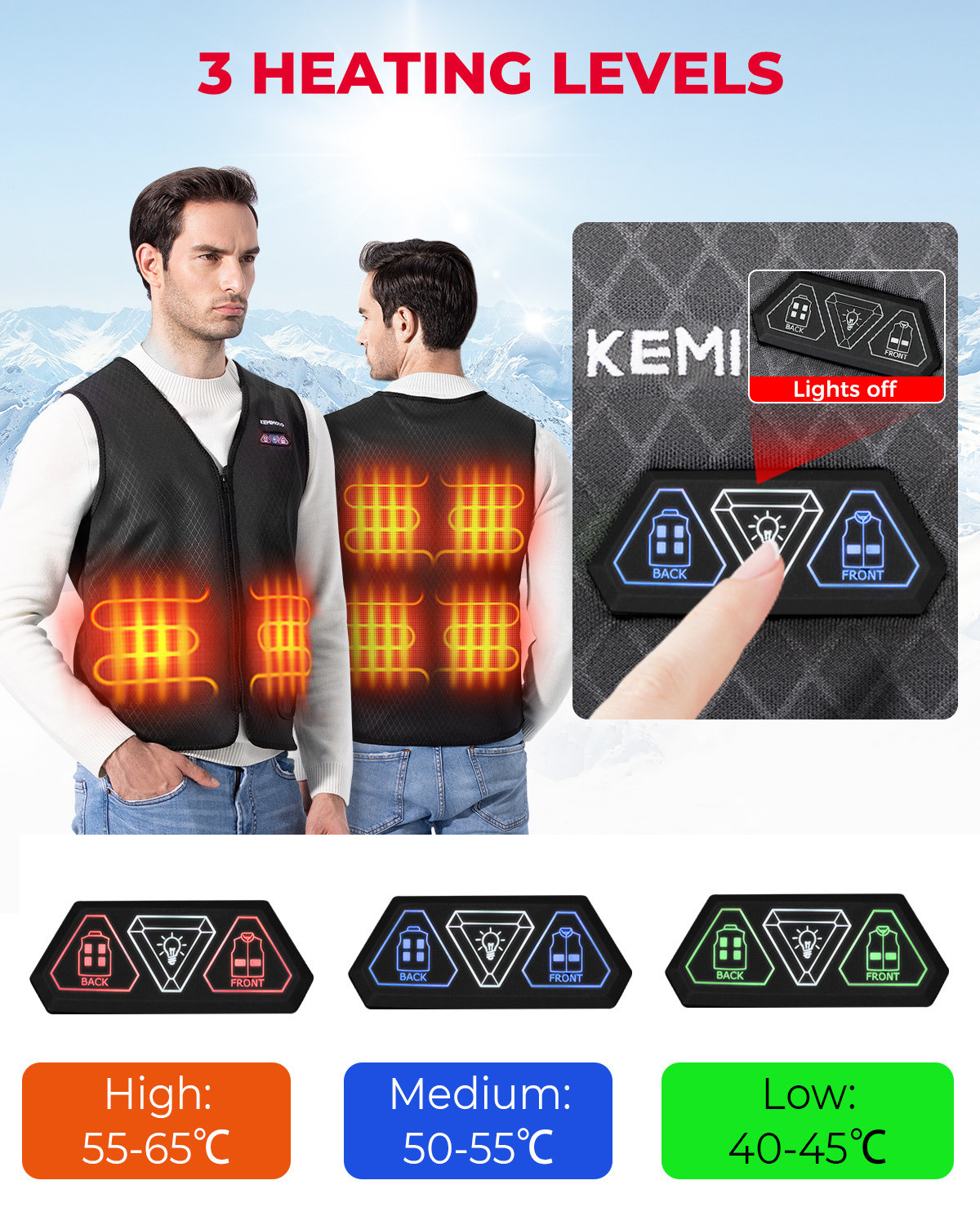 Lightweight Heated Vest USB Po - Heated Vest Battery avis et prix