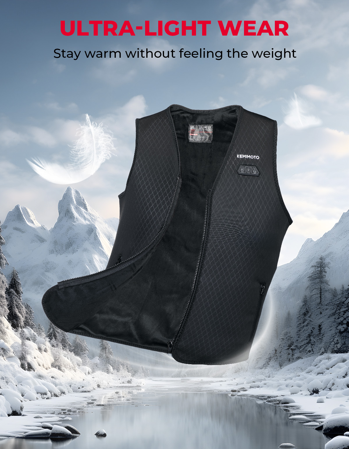 Lightweight Heated Vest USB Po - Heated Vest Battery avis et prix