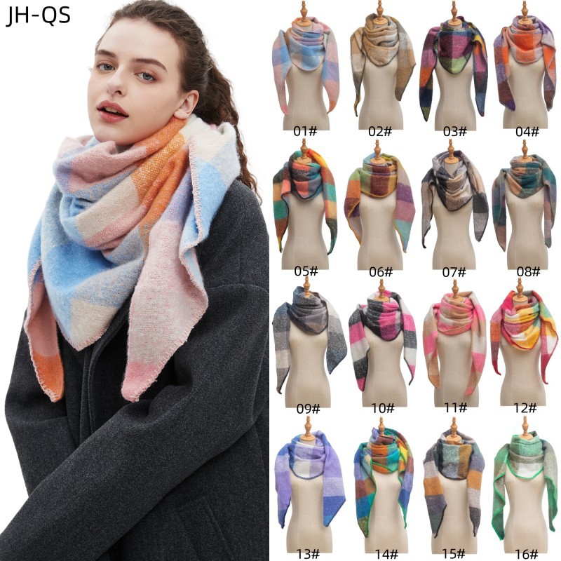 Women's Plaid Scarf Shawl  Sho - Shawl Wrap Winter avis et prix